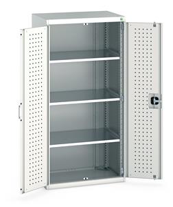 Bott Tool Storage Cupboards for workshops with Shelves and or Perfo Doors Bott Perfo Door Cupboard 800Wx525Dx1600mmH - 3 Shelves